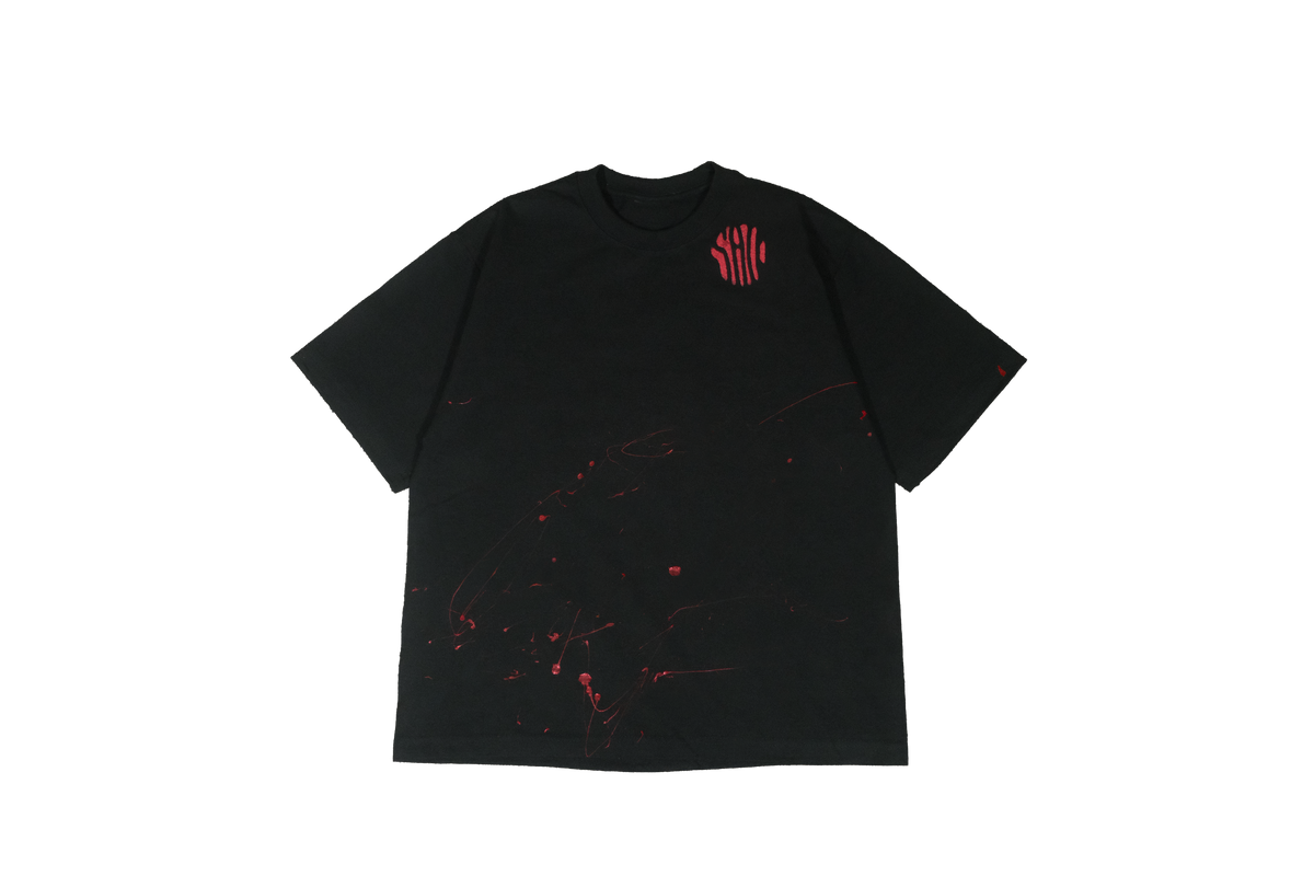 Paint Splashed Stamp Shirt
